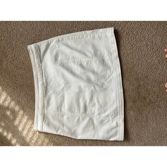 Free People White Little Daisies Button Mini Skirt Sz 12 - Picture 6 of 6